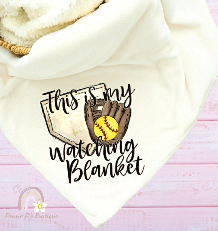 This Is My Softball Watching Blanket - Fleece Blanket