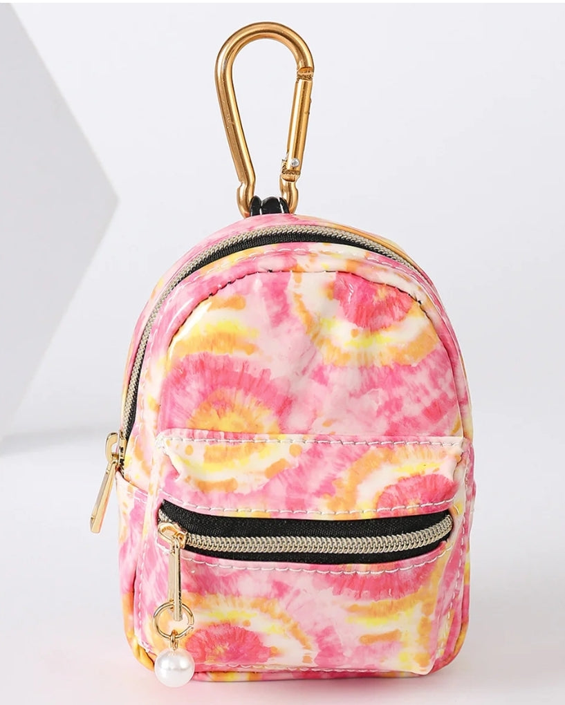 Backpack coin hot sale purse keychain