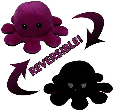 Reversible Octopus Mood Plush Toy