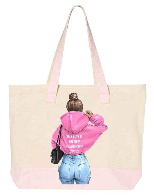 Self Love Is The New Relationship Status - Zippered Tote